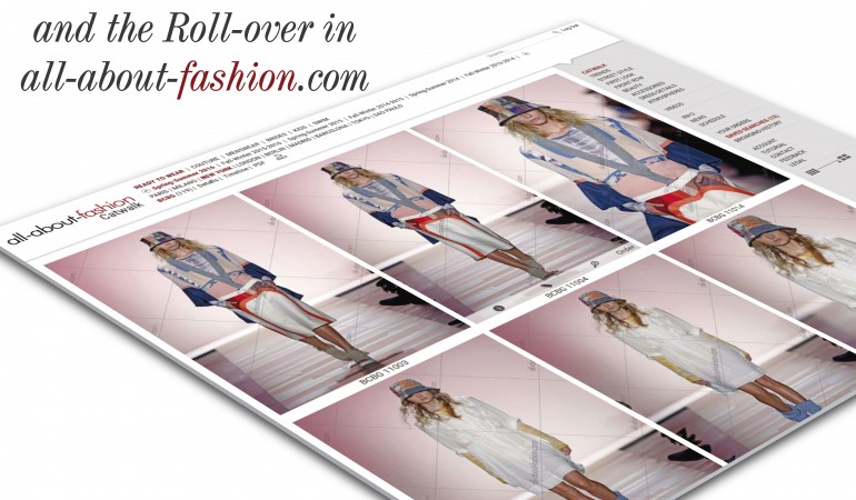 How to use the Zoom and the Roll-over in all-about-fashion.com
